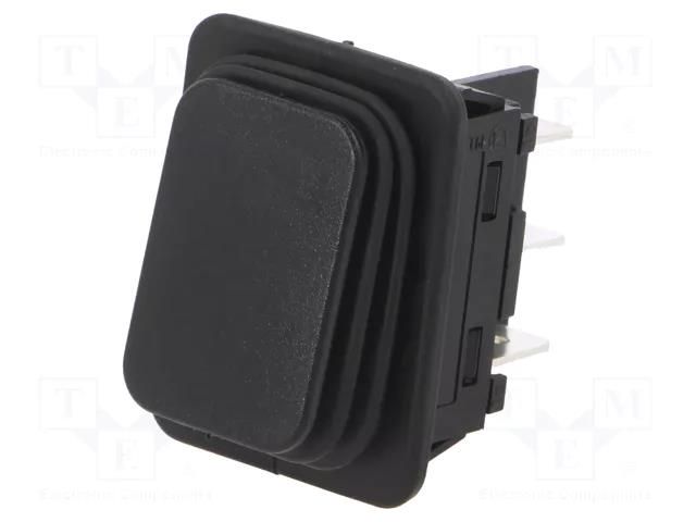 ROCKER; DPDT; Pos: 2; OFF-ON; 12A/250VAC; black; 100mΩ; Body: black Marquardt 1934.3112