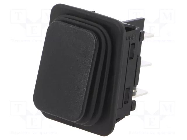 ROCKER; DPDT; Pos: 2; OFF-ON; 12A/250VAC; black; 100mΩ; Body: black Marquardt 1934.3112