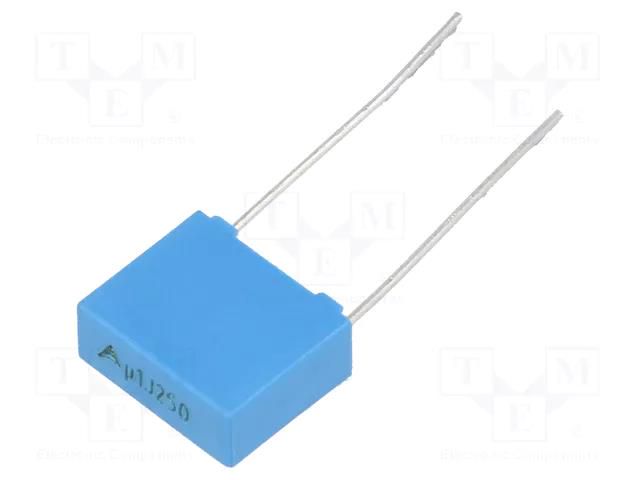 Capacitor: polyester; 0.1uF; 160VAC; 250VDC; 7.5mm; ±5%; 10x8.5x4mm EPCOS B32520C3104J289
