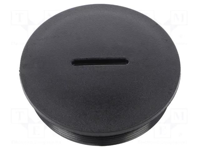 Stopper; M63; 1.5; IP54; polyamide; black; V-N-FS; Thread: metric HUMMEL HUMMEL-1251630150