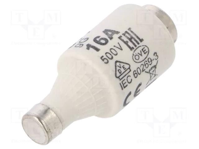 Fuse: fuse; 16A; 500VAC; 250VDC; gG; ceramic; DII; D ETI POLAM 002312405