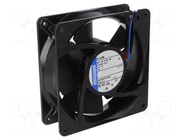 Fan: DC; axial; 24VDC; 119x119x38mm; 178m3/h; 48.5dBA; ball; 3200rpm EBM-PAPST 4114NU