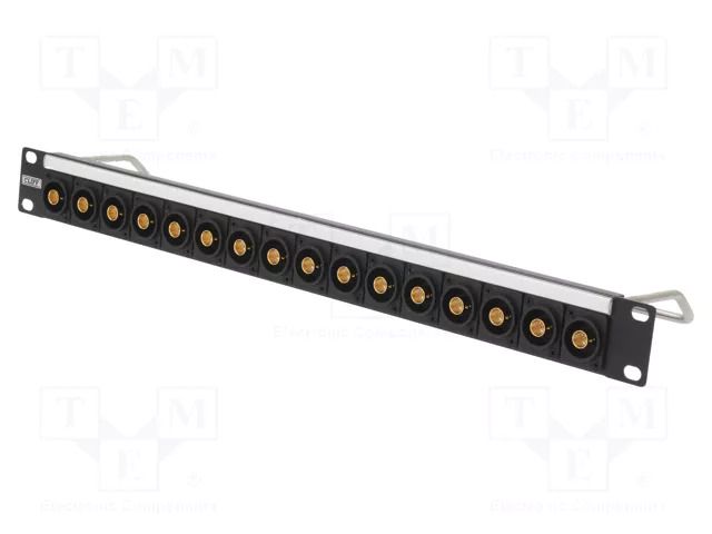 Coupler; patch panel; BNC socket,both sides; 75Ω; FT; rack; screw CLIFF CP30186