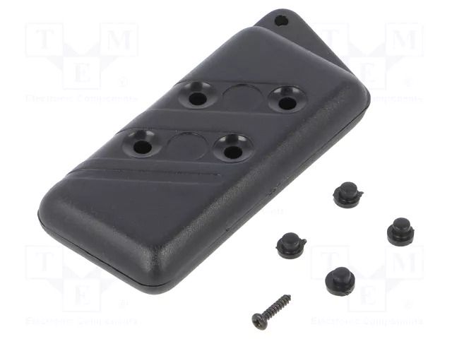 Enclosure: for remote controller; X: 37mm; Y: 84mm; Z: 14mm; ABS MASZCZYK P-14/4/BK
