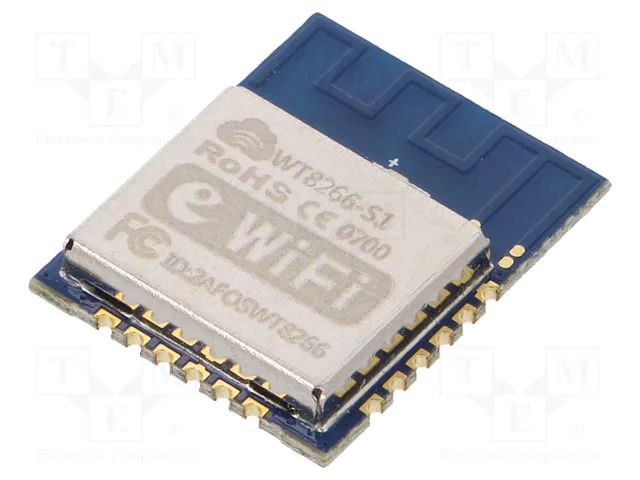 Module: WiFi; 20dBm; FTP,HTTP,IPv4,TCP,UDP; SMD; 18.6x15x0.8mm WIRELESS-TAG WT8266-S1-HQ