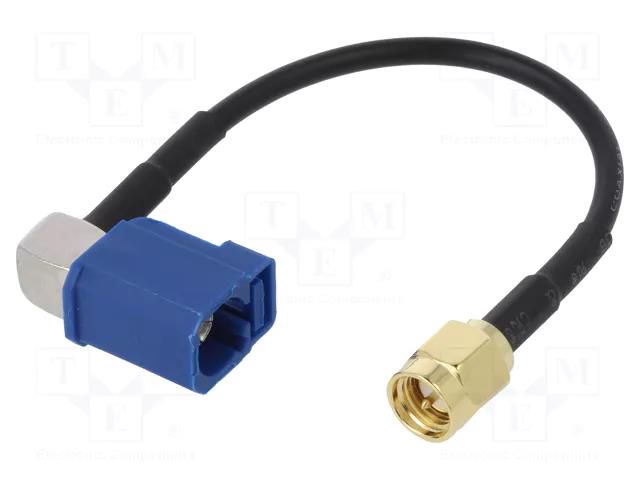 Cable; 100mm; Fakra female,SMA male; angled,straight JC Antenna AD.ANT.018