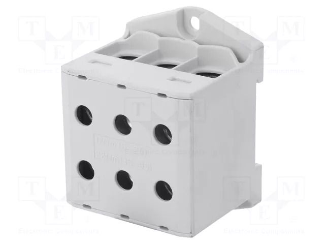 Splice terminal: rail; 245A; 1kV; screw terminal; grey; polyamide OUNEVA VC05-0234