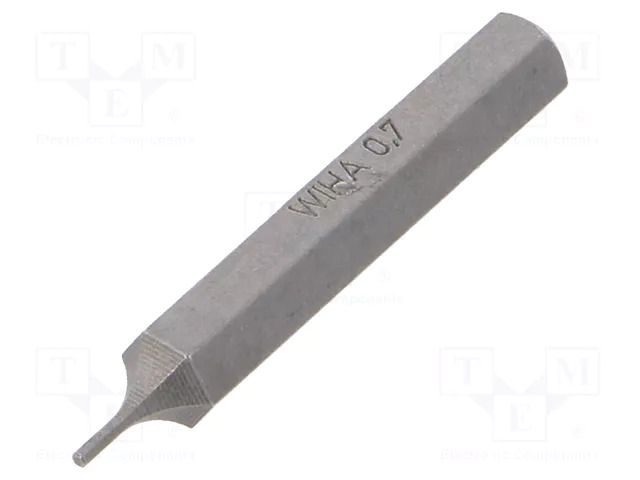 Screwdriver bit; hex key; HEX 0.7mm; Socket size: 4mm; MICRO WIHA WIHA.40614
