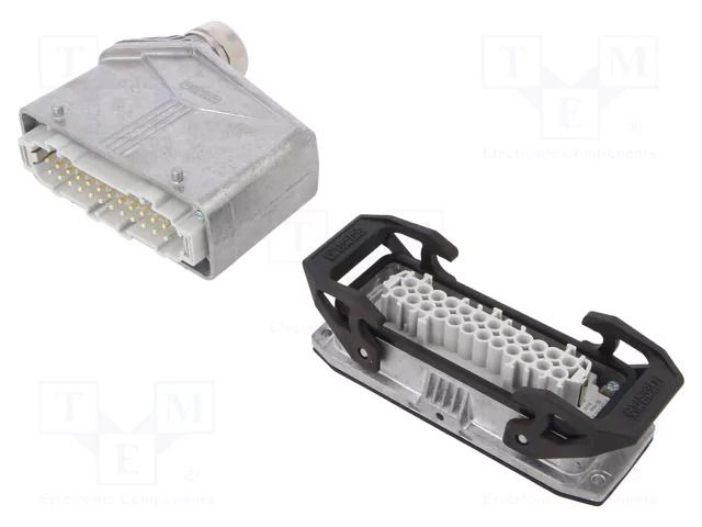 Connector: HDC; male + female; PIN: 24; 16A; 500V; HDC; 24+PE; M32 PHOENIX CONTACT HCEVOB24PTBWDHHM3