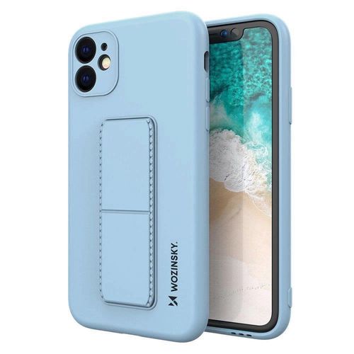 Wozinsky Kickstand Case silicone case with stand for iPhone 12 mini light blue, Wozinsky 5907769316890 5907769316890