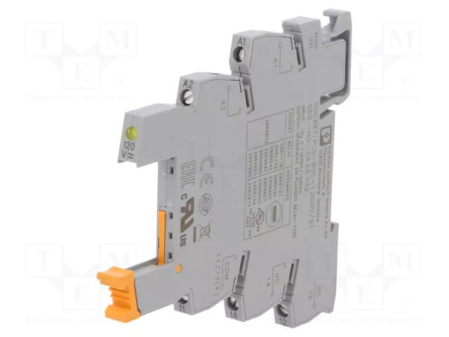 Socket; PIN: 5; for DIN rail mounting; -40÷55°C; 6.2x80x94mm PHOENIX CONTACT PLC-BSC-120UC/21