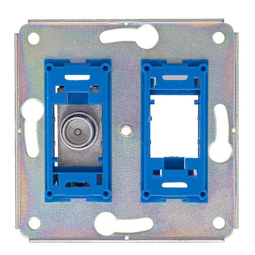 EDC2000 C Modulaire coax socket incl. white cover plate 695020783