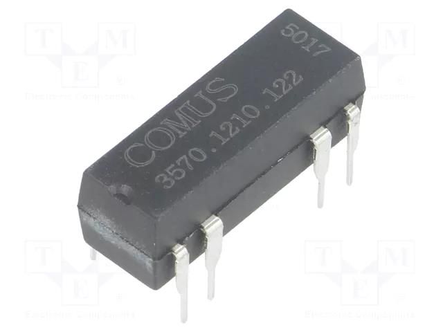 Relay: reed switch; SPST-NO; Ucoil: 12VDC; 500mA; max.150VDC; 10W COMUS 3570.1210.122