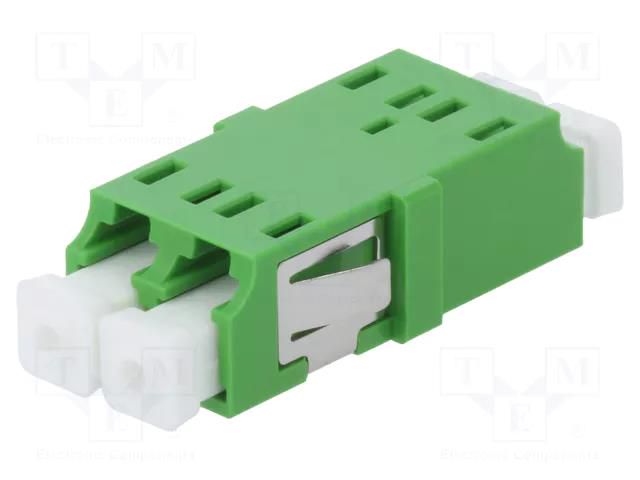 Connector: fiber optic; socket,coupler; LCA; female; ways: 2; green FIBRAIN A001-LCA-DX-2118