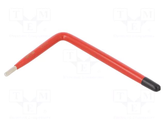 Wrench: hex key; insulated; HEX 4mm; tool steel; 1kV BAHCO SA.1999MV-4