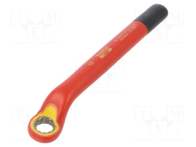 Wrench; insulated,single sided,box; 16mm; 1kV; tool steel BAHCO SA.2MV-16