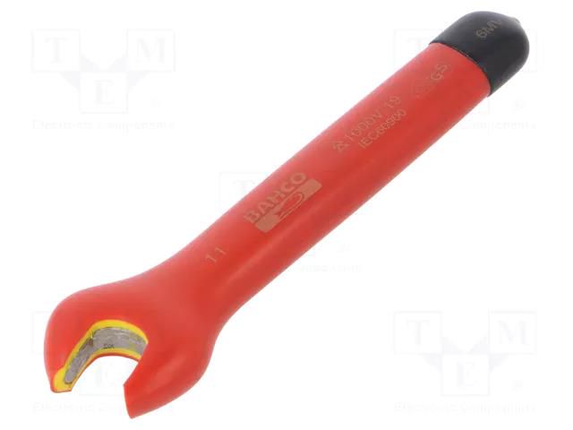 Wrench; insulated,spanner; 11mm; 1kV; tool steel; L: 116mm BAHCO SA.6MV-11