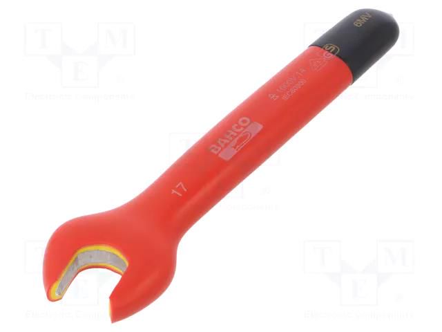 Wrench; insulated,spanner; 17mm; 1kV; tool steel; L: 162mm BAHCO SA.6MV-17