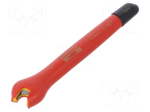 Wrench; insulated,spanner; 6mm; 1kV; tool steel; L: 92mm BAHCO SA.6MV-6