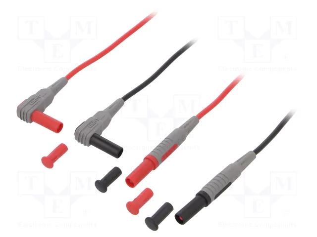 Test leads; Inom: 10A; Len: 1m; red and black UNI-T UT-L09