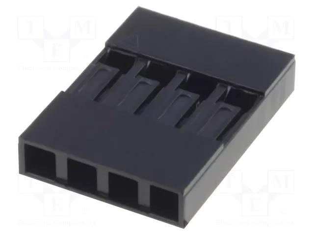 Connector: pin strips; plug; female; PIN: 4; MTE; for cable; 2.54mm ADAM TECH MTE-04