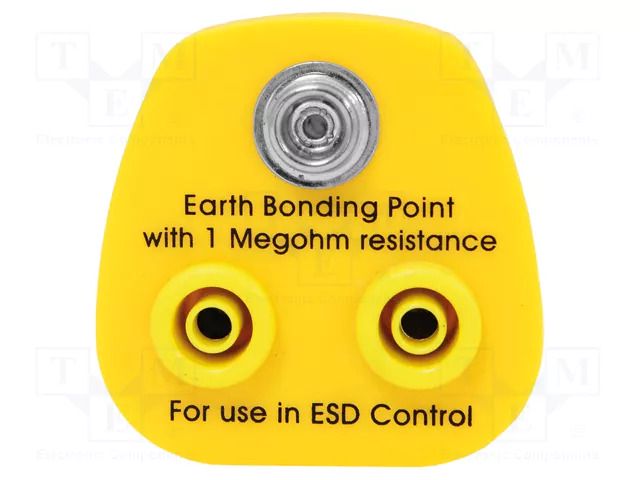 Earthing plug; ESD; yellow; 1MΩ ANTISTAT ATS-070-0021