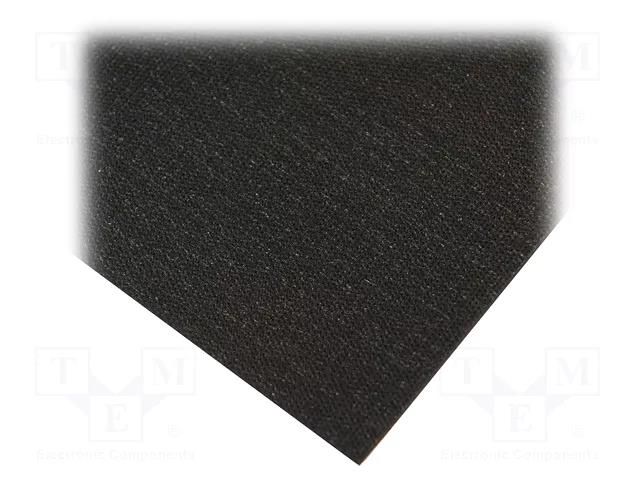 Mat: bench; ESD; black; L: 1.2m; Width: 0.55m; Thick: 2mm; 130°C ANTISTAT ATS-082-0002F