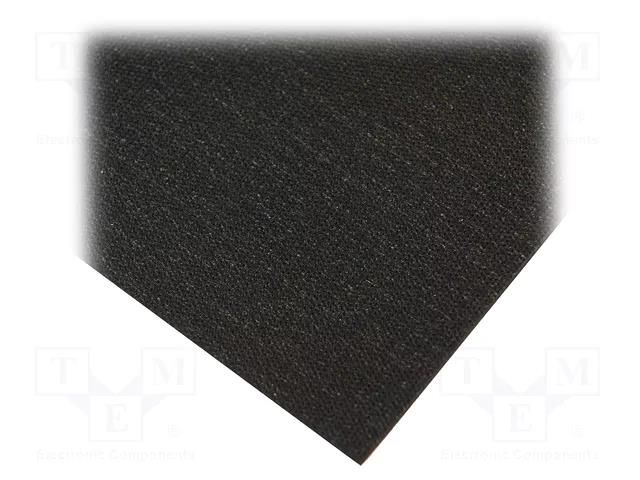 Mat: bench; ESD; black; L: 2.4m; Width: 1.1m; Thick: 2mm; 130°C ANTISTAT ATS-082-0002F5