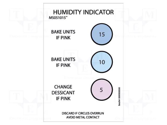 Humidity indicator; 125pcs. ANTISTAT ATS-309-0069