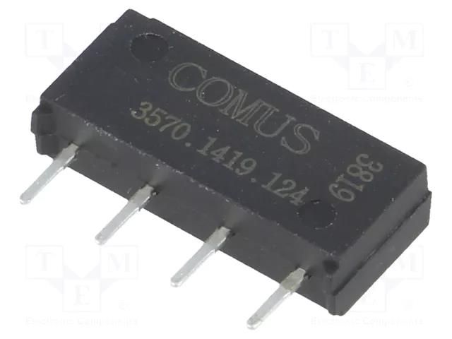 Relay: reed switch; SPST-NO; Ucoil: 12VDC; 500mA; max.200VDC; 10W COMUS 3570.1419.124