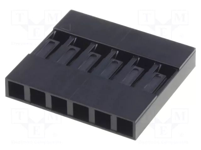 Connector: pin strips; plug; female; PIN: 6; MTE; for cable; 2.54mm ADAM TECH MTE-06