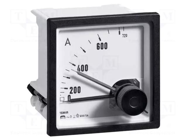 Ammeter; on panel; I AC: 0÷600A,960A; True RMS; Class: 3; 50÷60Hz CROMPTON - TE CONNECTIVITY E244-16A-G-12