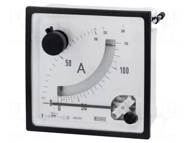 Ammeter; on panel; I AC: 0÷40A,48A,80A; Class: 1.5; Iin: 5A,6A,10A CROMPTON - TE CONNECTIVITY E243-162-G-23
