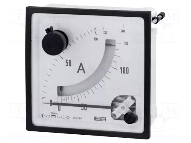 Ammeter; on panel; I AC: 0÷60A,72A,120A; Class: 1.5; Iin: 5A,6A,10A CROMPTON / TE CONNECTIVITY E243-162-G-25