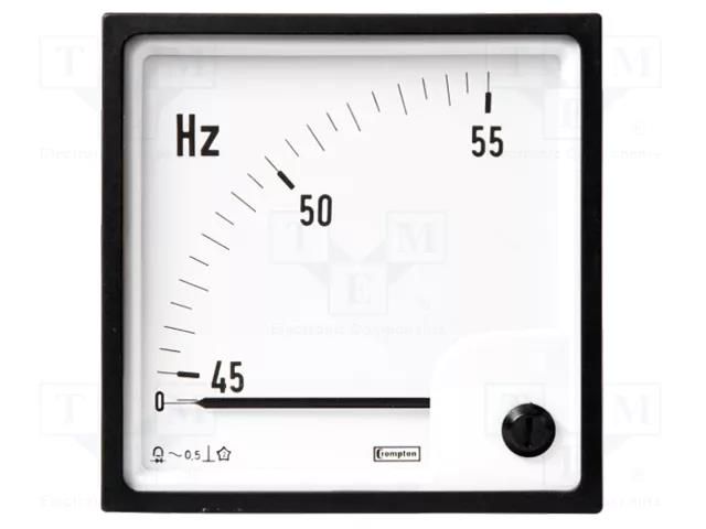 Meter: frequency; on panel; analogue,mounting; 48x48mm; 45÷55Hz CROMPTON - TE CONNECTIVITY E242-41S-G-03