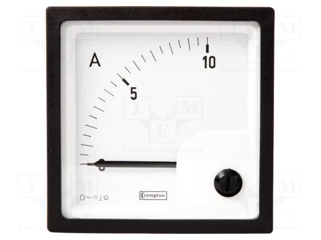 Ammeter; on panel; I DC: 0÷20A; Class: 1.5; 96x96mm CROMPTON - TE CONNECTIVITY E244-01A-G-23