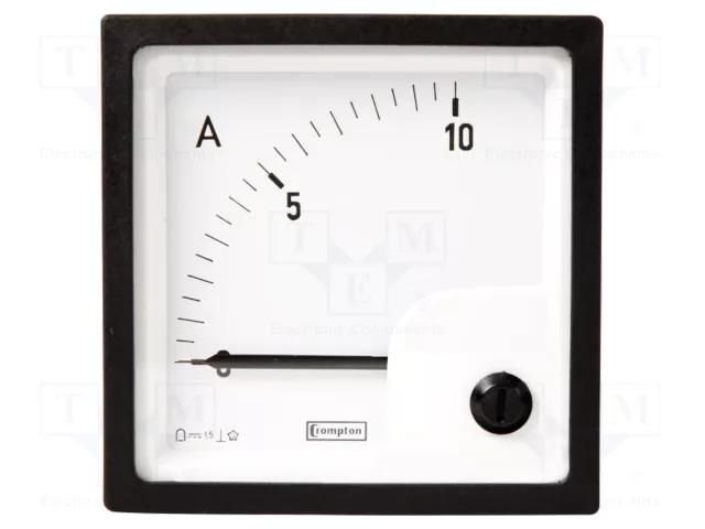 Ammeter; on panel; I DC: 0÷20A; Class: 1.5; 72x72mm CROMPTON - TE CONNECTIVITY E243-01A-G-23
