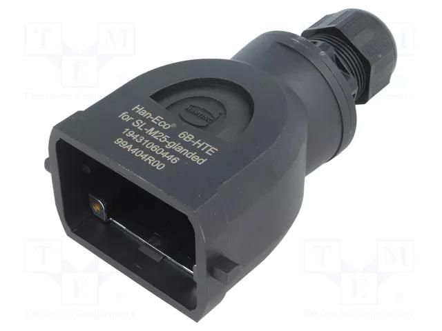 Enclosure for connectors: HDC; size 6B; for cable; Han-Eco® B HARTING 19431060446