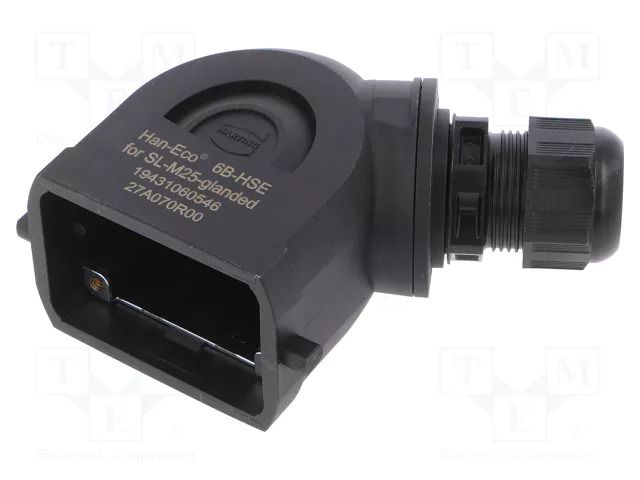 Enclosure for connectors: HDC; size 6B; for cable; Han-Eco® B HARTING 19431060546