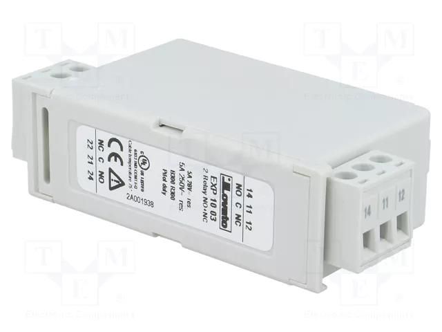 Extension module; for DIN rail mounting; Output: relay x2 LOVATO ELECTRIC EXP1003