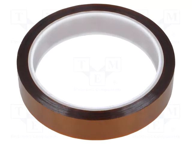 Tape: high temperature resistant; Thk: 0.07mm; 50%; amber; W: 19mm ANTISTAT ATS-051-0004