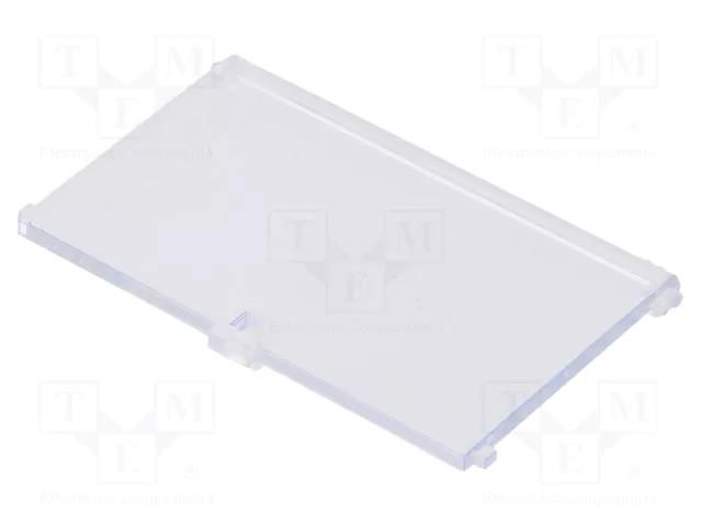 Front panel; without frame,with holder; 4M Modulbox One ITALTRONIC IT-P05040721R