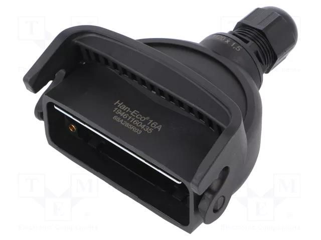 Enclosure for connectors: HDC; size 16A; for cable; Han-Eco® A HARTING 19461160435