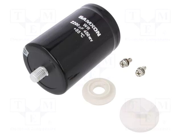 Capacitor: electrolytic; 2200uF; 450VDC; Ø63.5x95mm; ±20%; 2000h SAMXON WR2200/450