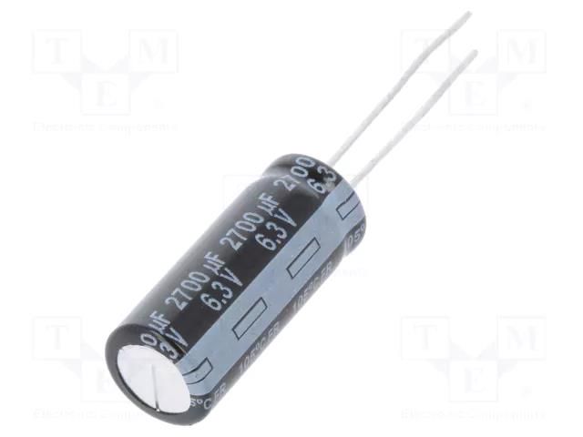Capacitor: electrolytic; low ESR; THT; 1200uF; 25VDC; Ø10x25mm PANASONIC EEUFR1E122LB