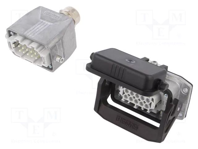 Connector: HDC; male + female; PIN: 10; 16A; 500V; HDC; 10+PE; M25 PHOENIX CONTACT HCSTAB10PTBWSCLTM2
