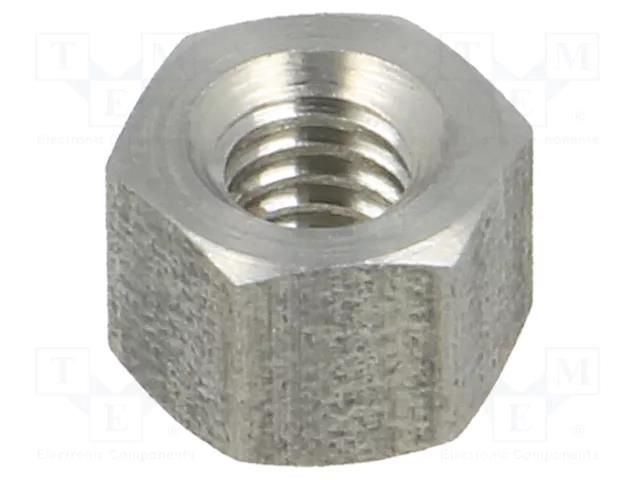 Screwed spacer sleeve; 5mm; Int.thread: M4; hexagonal DREMEC TFF-M4X5/DR146