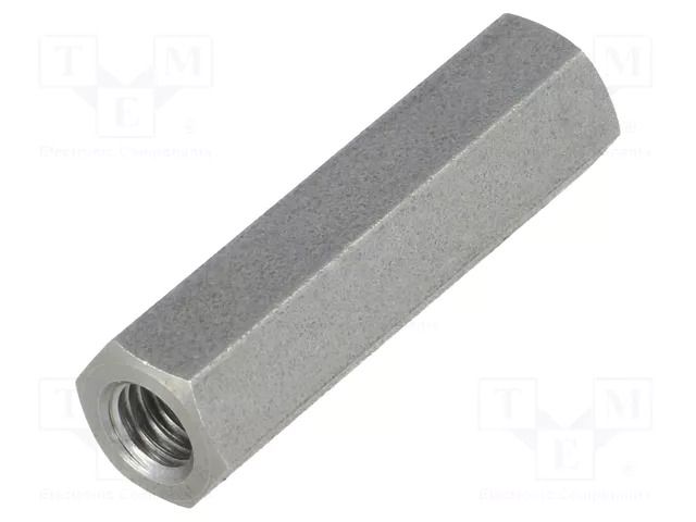Screwed spacer sleeve; 30mm; Int.thread: M5; hexagonal DREMEC TFF-M5X30/DR148