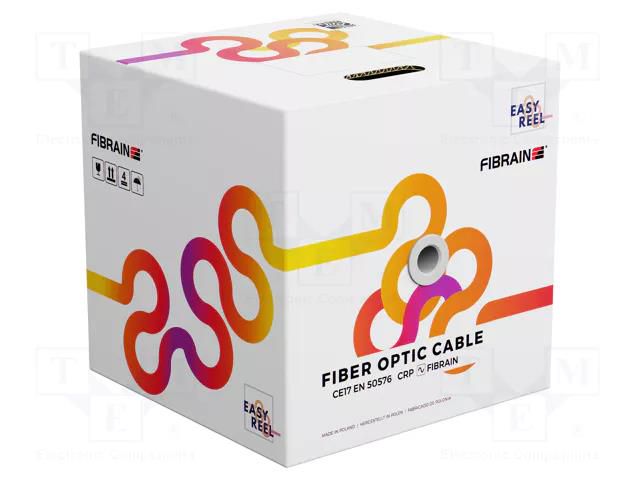 Wire: fiber-optic; VC-DCY; Kind of fiber: SMF G657A1; Shape: flat FIBRAIN FIBRAIN-CAB-013