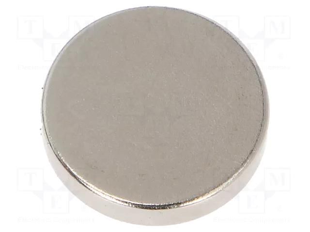 Magnet: permanent; samarium, cobalt; 18N; Ø: 15mm; H: 3mm ELESA+GANTER GN55.2-SC-15-3
